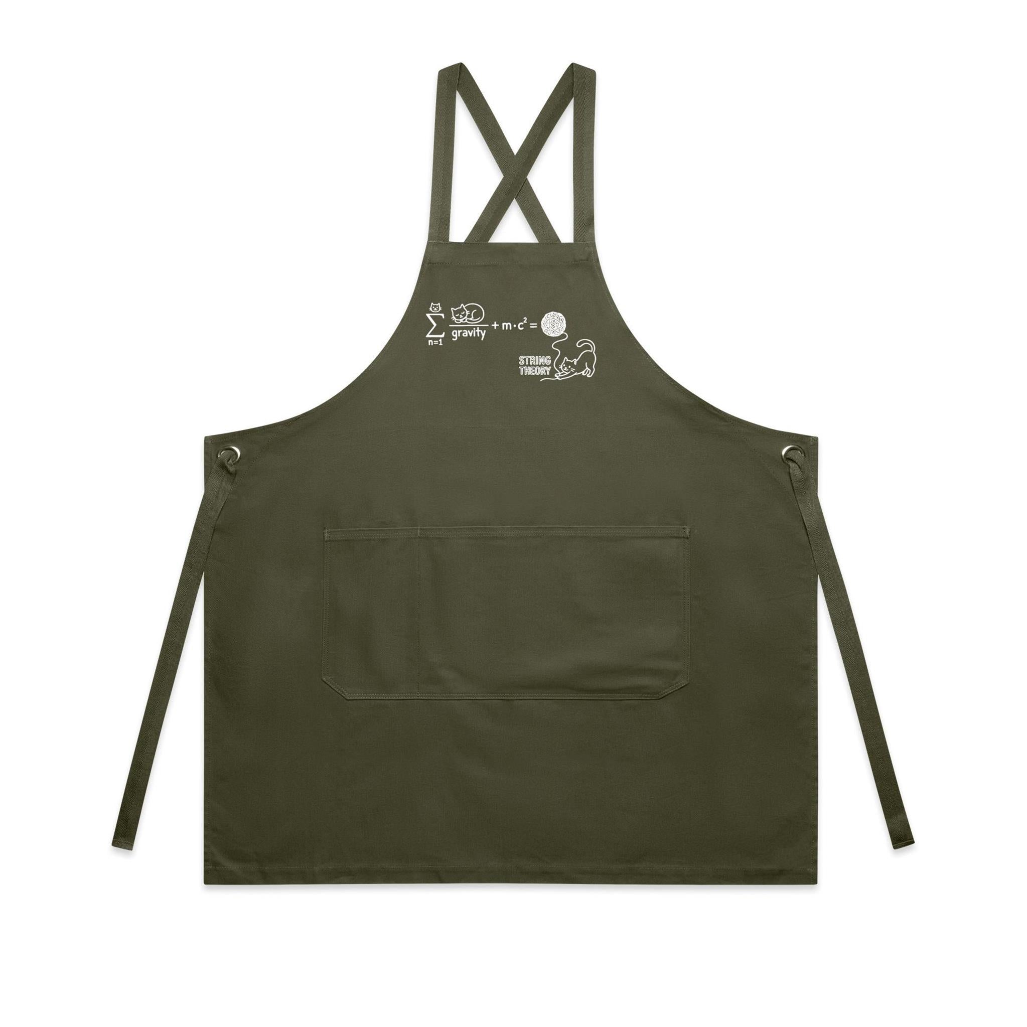 Cat String Theory Physics AS Colour Carrie Apron