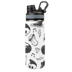 Rock Music - Insulated Water Bottle with Dual-Use Lid (18oz) One Size Insulated Water Bottle with Dual-Use Lid (18oz) Music Printed Offshore
