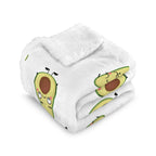Avocado Characters - Double-Layer Fleece Blanket 51"x59"