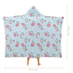 Rainbow Unicorn Kids Hooded Blanket 100cm x 130cm