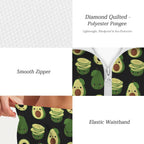 Cute Avocados Women's Windbreaker Short Set Women's Windbreaker Short Set Food Printed Offshore