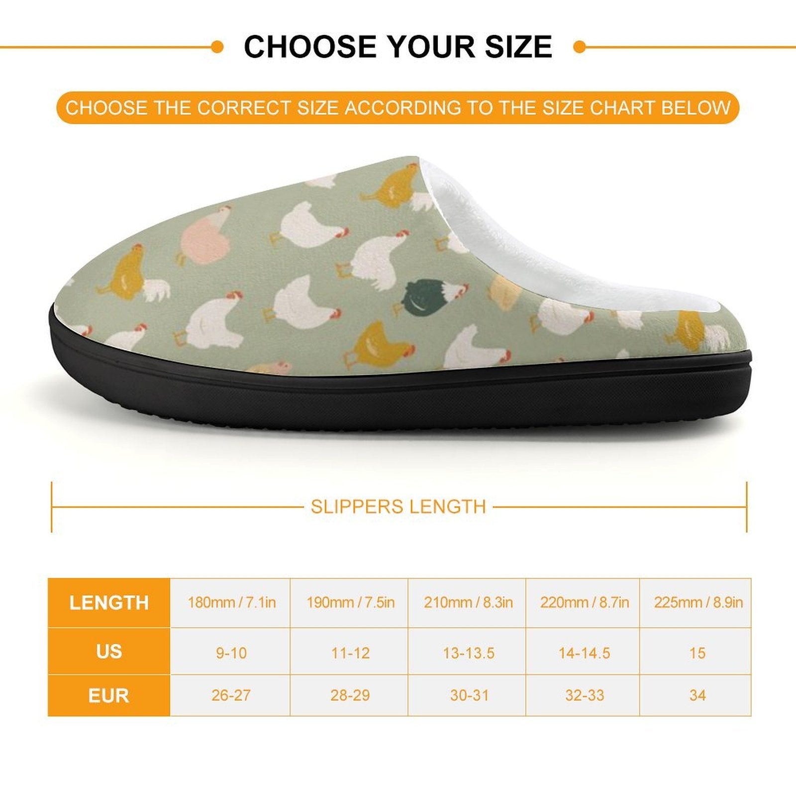 Chicken Life Kids Cotton Slippers