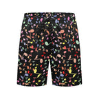 Quavers, Music Notes Men's Mid-Length Beach Shorts Men's Mid-Length Beach Shorts Music Printed Offshore