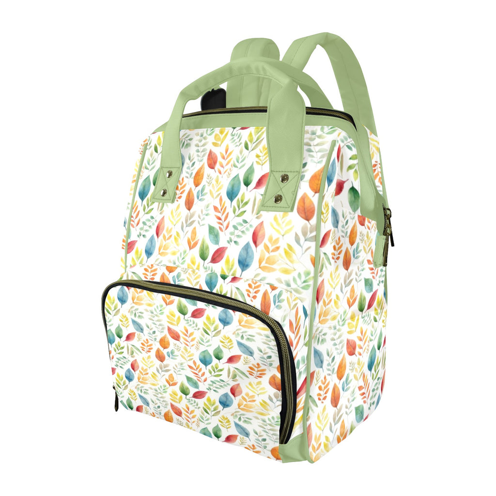 Autumn Leaves - Multi-Function Backpack, Nappy / Diaper Bag