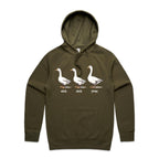 Duck Duck Goose - Mens Hoodie Army Mens Hoodie animal Printed In Australia