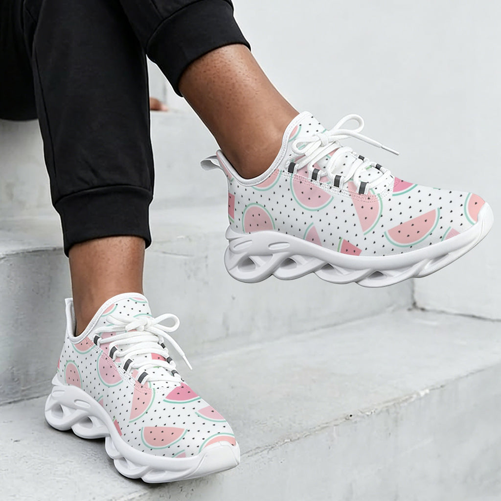 Pastel Watermelon Slices Women's Twisted Sole Sneakers