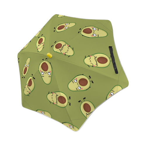 Avocado Characters Kids Safe Round Corner Umbrella One Size Kids Safe Round Corner Umbrella Food Printed Offshore