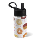 Pretty Doughnuts 12oz Kids Water Bottle with Straw Lid