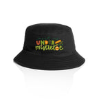 Meet Me Under The Mistletoe - Christmas AS Colour Bucket Hat Black One Size Christmas Bucket Hat Christmas Printed In Australia