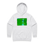 Alien Backing Into Hedge Meme - Womens Hoodie White Marle Womens Hoodie Printed In Australia Sci Fi