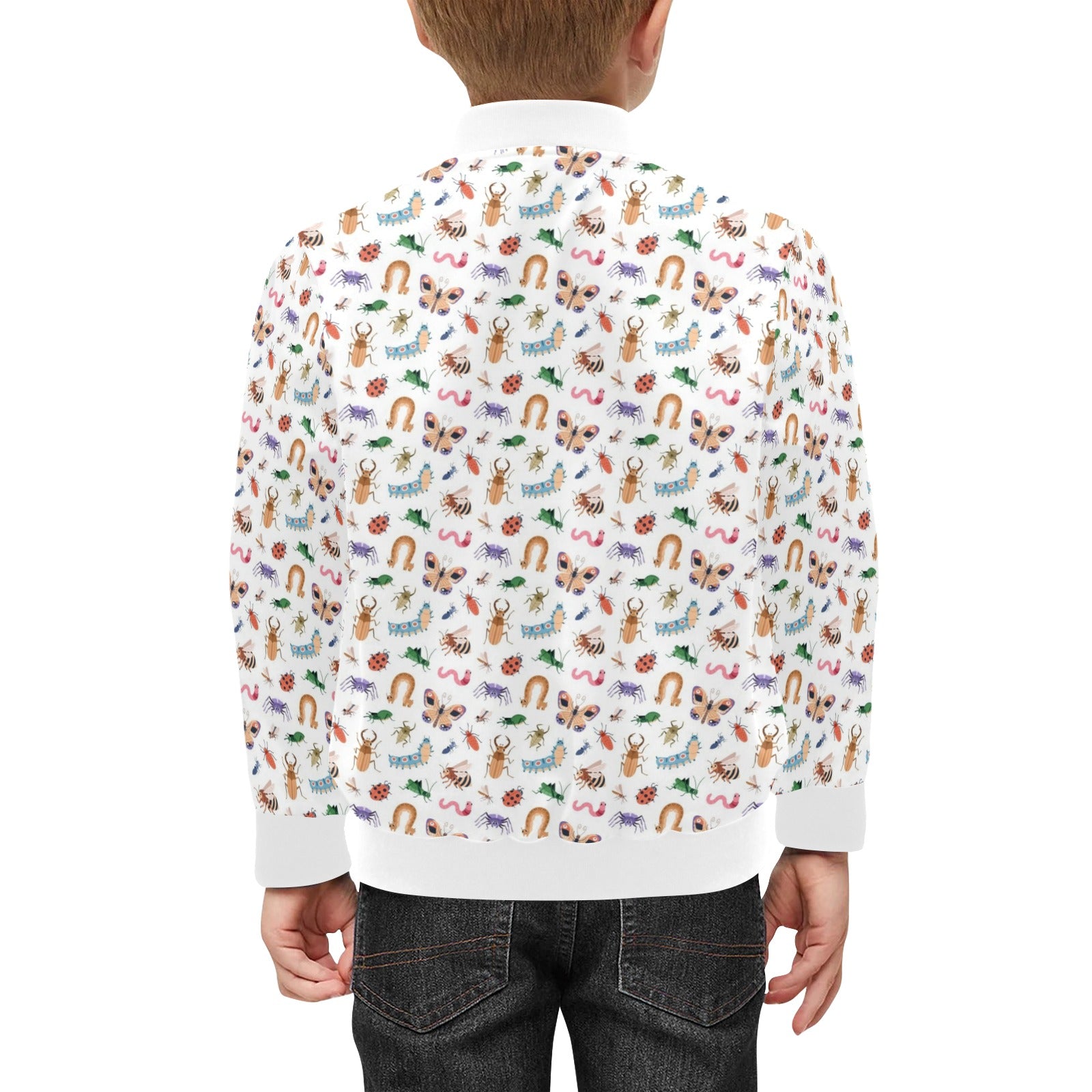 Cute Bugs Kids Bomber Jacket Kids Bomber Jacket animal Printed Offshore