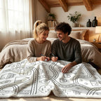 Around The Neighbourhood Colour Your Own Blanket 100×150cm