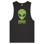 Alien, Humans Aren't Real Men's AS Colour Tank Top Tee