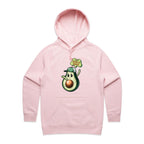 Avocado, I Don't Give A Guac - Womens Hoodie Pink Womens Hoodie Food Printed In Australia