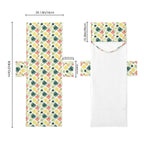 Pineapple Tropical Beach Chair Towel Cover with Side Pockets