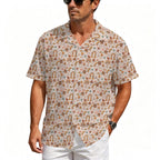 Peace And Love Men's Crinkle Hawaiian Shirt