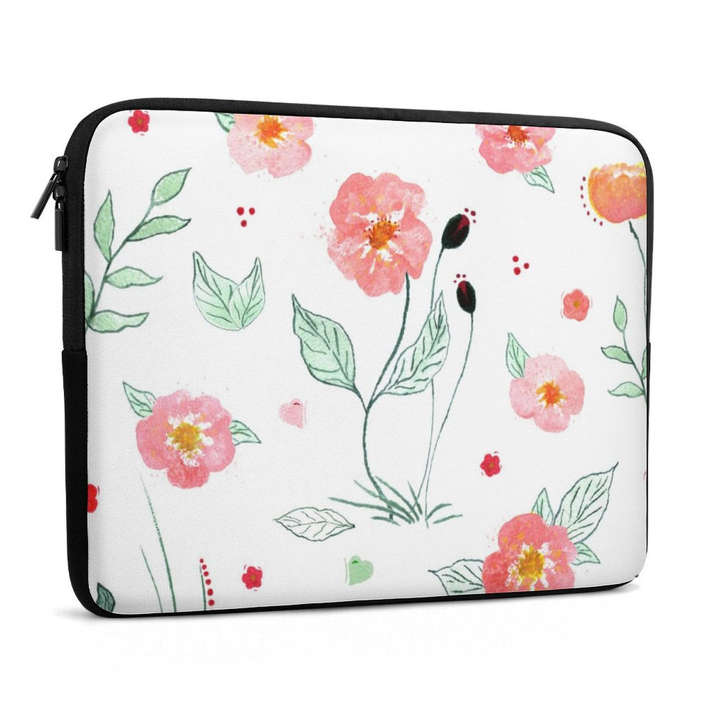 Watercolour Floral Laptop Sleeve (Multiple Sizes) Laptop Sleeve Plants Printed Offshore