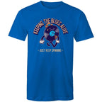 Keeping The Blues Alive - Mens T-Shirt Bright Royal Mens T-shirt Music Printed In Australia