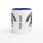 Personalise - Keeping The Blues Alive - White 11oz Ceramic Mug Personalised Mug customise Globally Fulfilled Music personalise