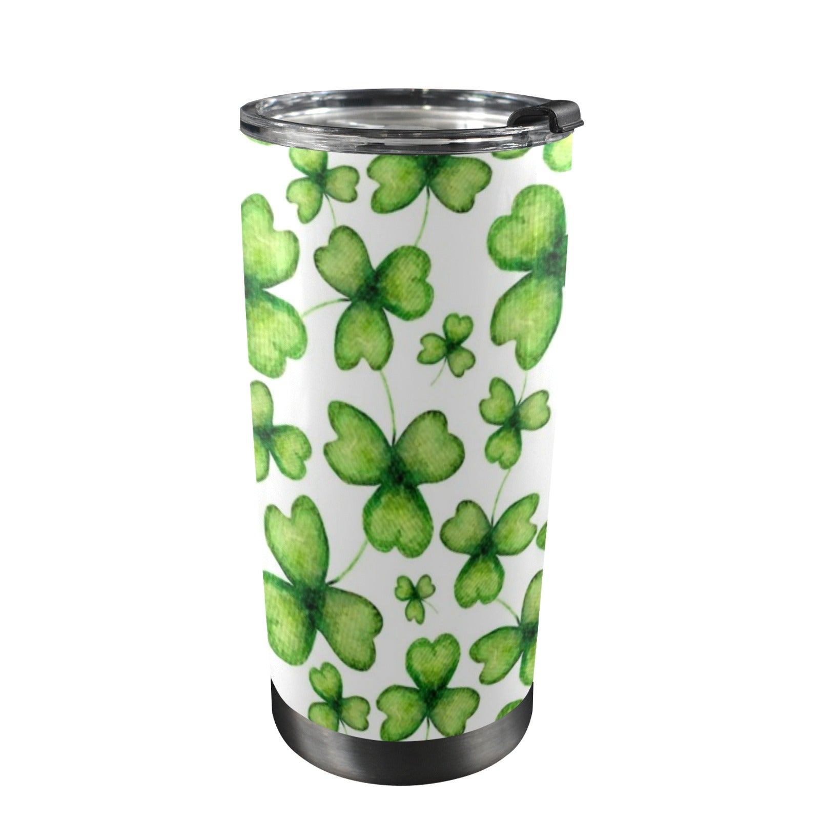 Three Leaf Clover - 20oz Mobile Tumbler with Lid (Black Lock)
