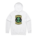 Alien, I'm Not Saying It Was Humans - Mens Hoodie White Mens Hoodie Printed In Australia Sci Fi