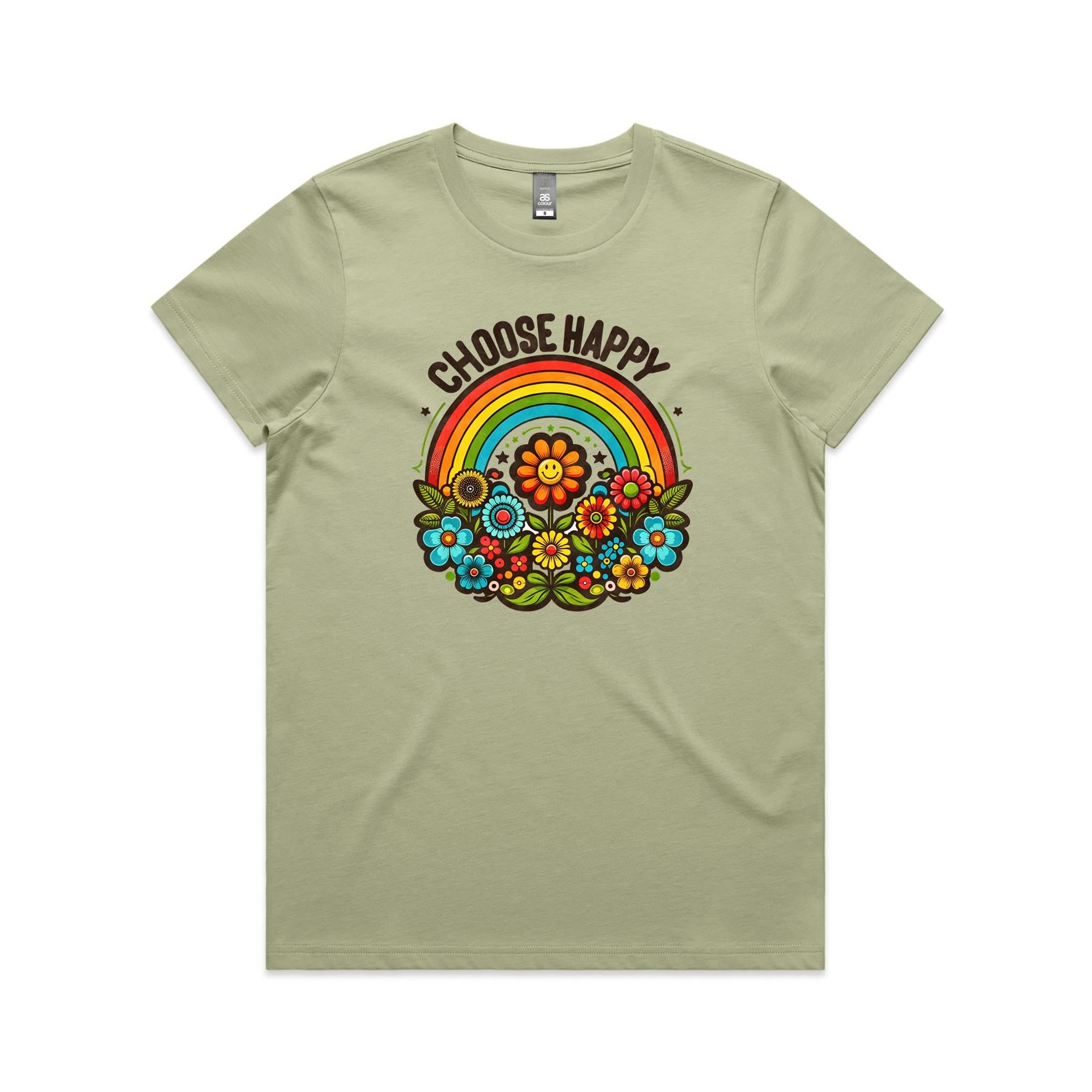 Choose Happy - Womens T-shirt