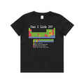 Periodic Table, Can I Lick It Kid's AS Colour T-shirt Black Kids Youth T-shirt Printed In Australia Science
