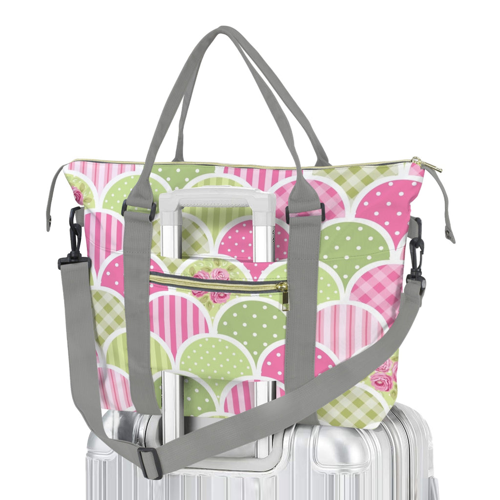 Floral Tabs Duffle Bag-Simple (Model 1715) One Size Duffle Bag-Simple (1715)