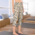 Lots Of Cats Women's High Waist Pocket Capri Yoga Leggings Women's High Waist Capri Yoga Leggings animal Printed Offshore