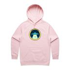 Sorry I'm Taken, Alien UFO - Womens Hoodie Pink Womens Hoodie Printed In Australia Sci Fi
