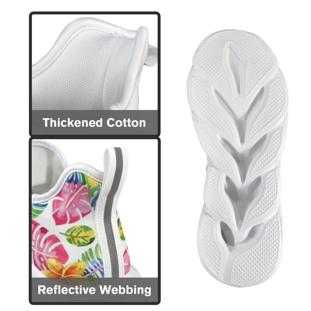 Bright Painted Tropical Women's Twisted Sole Sneakers