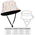 Abstract Colourful Shapes Kids Bucket Hat Kids Bucket Hat Printed Offshore