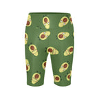 Avocado Characters Women's Bike Shorts With Side Pockets Women's Bike Shorts Food Printed Offshore