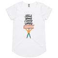 Read Books, Change The World Women's AS Colour Scoop Neck T-Shirt White Womens Scoop Neck T-shirt Printed In Australia Reading