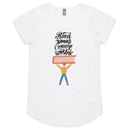 Read Books, Change The World - Womens Scoop Neck T-Shirt White Womens Scoop Neck T-shirt Printed In Australia Reading