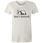 Panda, Don't Disturb - Womens T-shirt Natural Womens T-shirt animal Printed In Australia