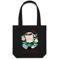 Cool Beans, Coffee Canvas Tote Bag Black One Size Tote Bag Coffee Printed In Australia