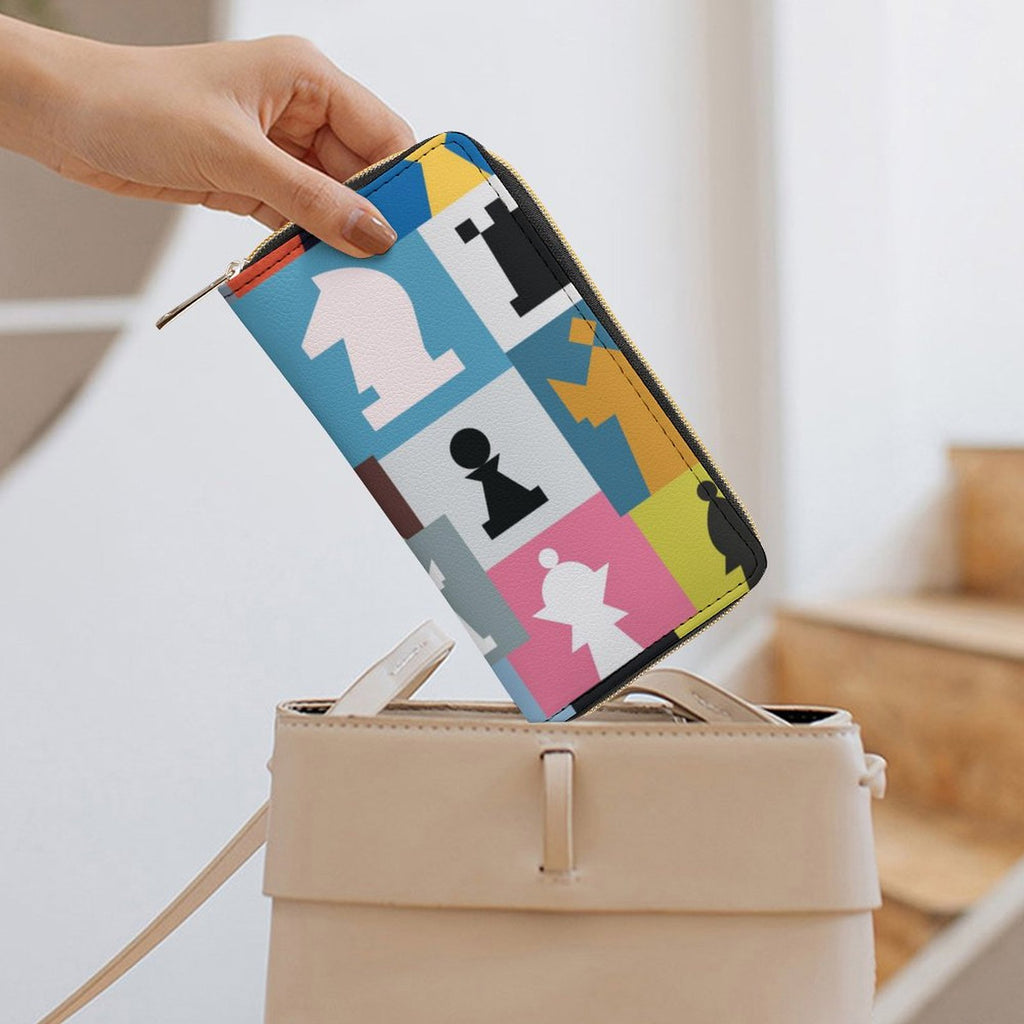 Colourful Chess -  PU Leather Wallet