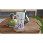 Teaching Fills My Heart White Latte 17oz Ceramic Mug Latte Mug Globally Fulfilled Teacher