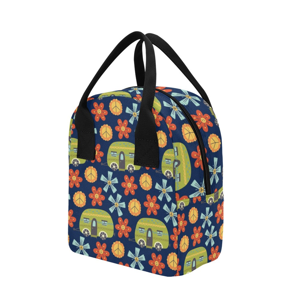 Hippy Caravan - Zipper Lunch Bag Zipper Lunch Bag Printed Offshore