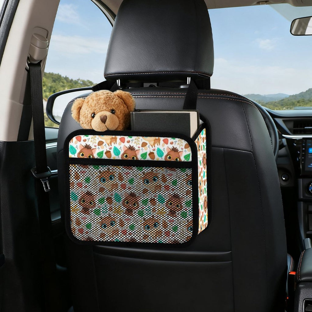 Cute Autumn Creatures Car Seat Back Organiser Car Seat Back Organiser animal Printed Offshore