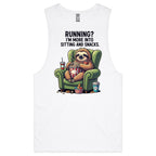 Sloth, Running? I'm More Into Sitting And Snacks - Barnard Tank Top Tee