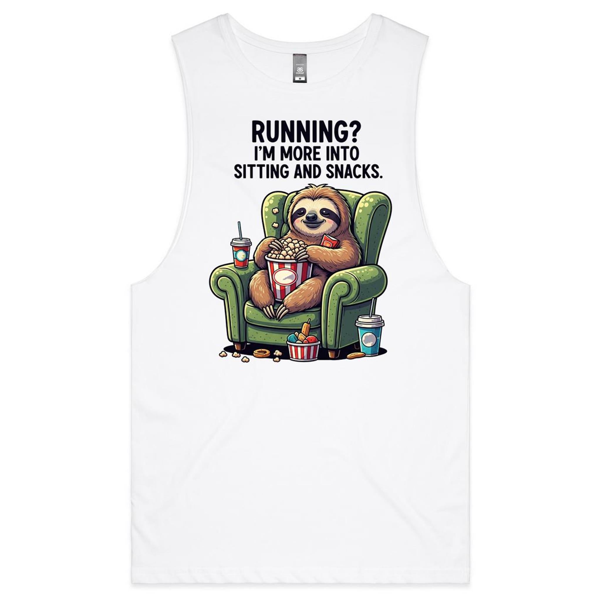 Sloth, Running? I'm More Into Sitting And Snacks - Barnard Tank Top Tee