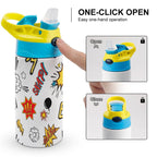 Super Dog - Little Kids Water Bottle Little Kids Water Bottle animal comic Printed Offshore