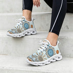 Blue Abstract Women's Twisted Sole Sneakers