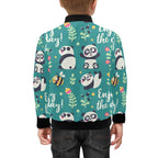 Playful Pandas Kids Bomber Jacket Kids Bomber Jacket animal Printed Offshore