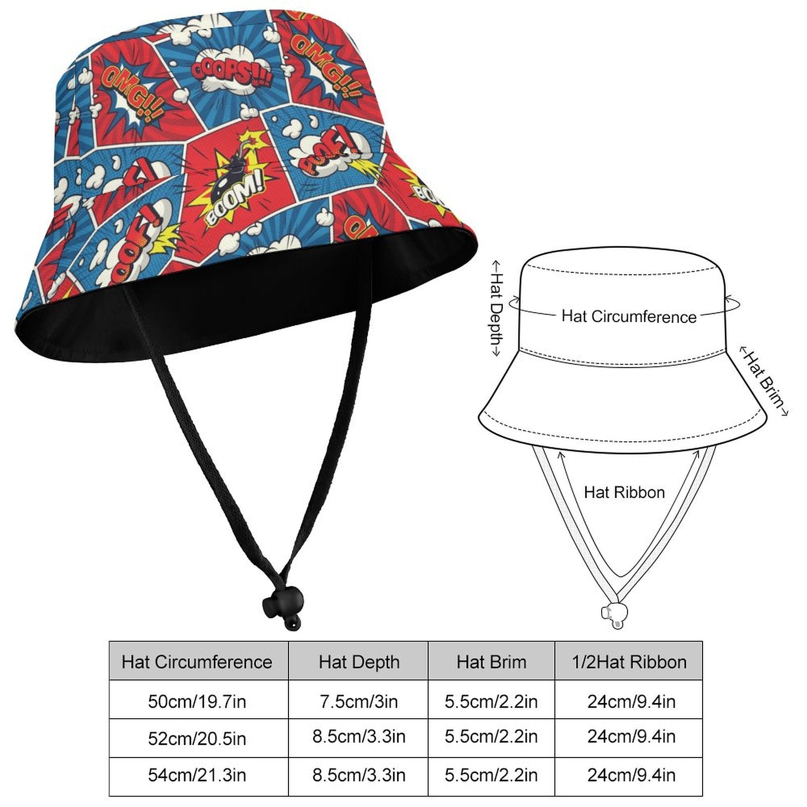 Comic Book Cells - Kids Bucket Hat