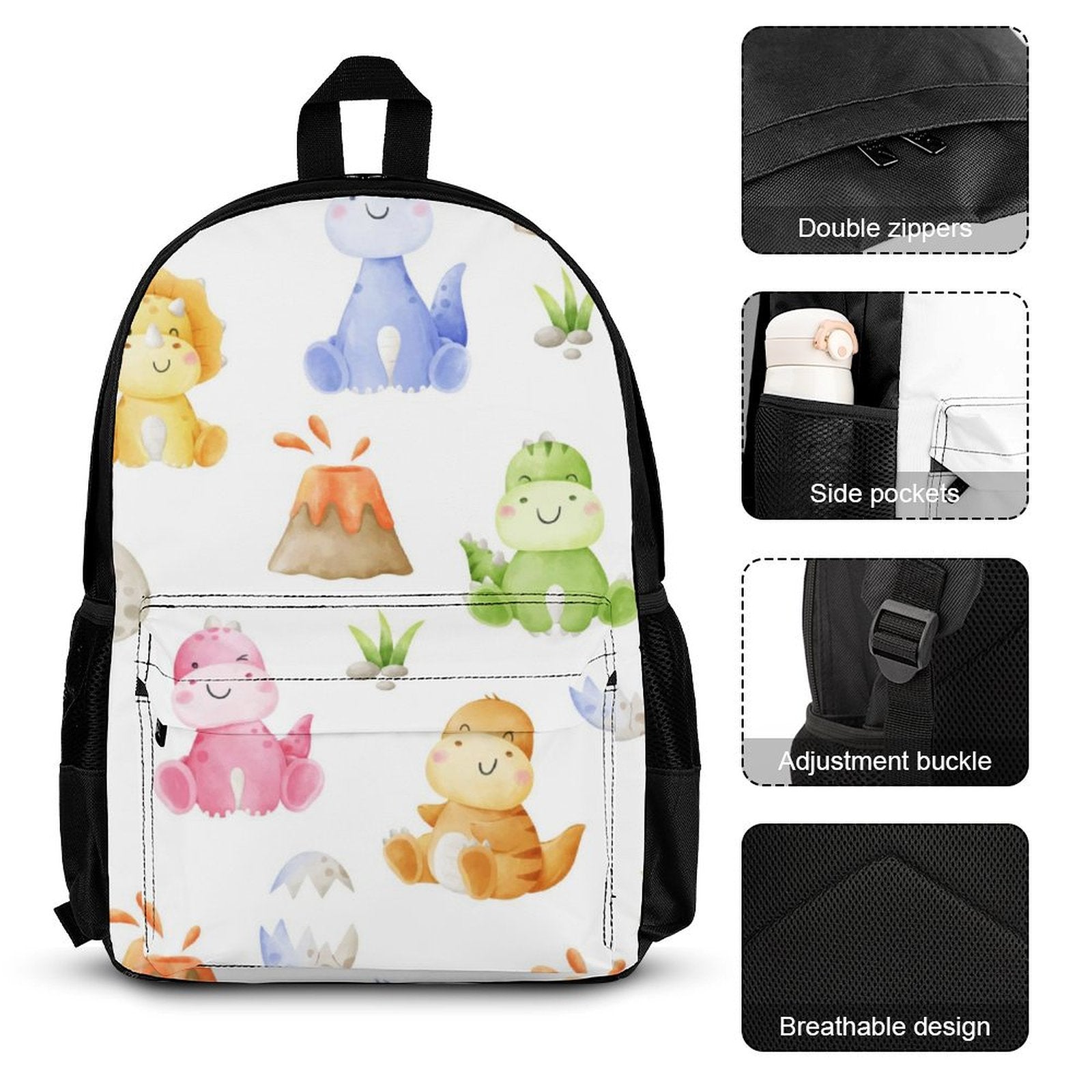 Cute Dinosaurs - Three Piece Backpack Set