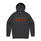 Self Proclaimed Genius - Mens Hoodie Asphalt Marle Mens Hoodie Printed In Australia Science