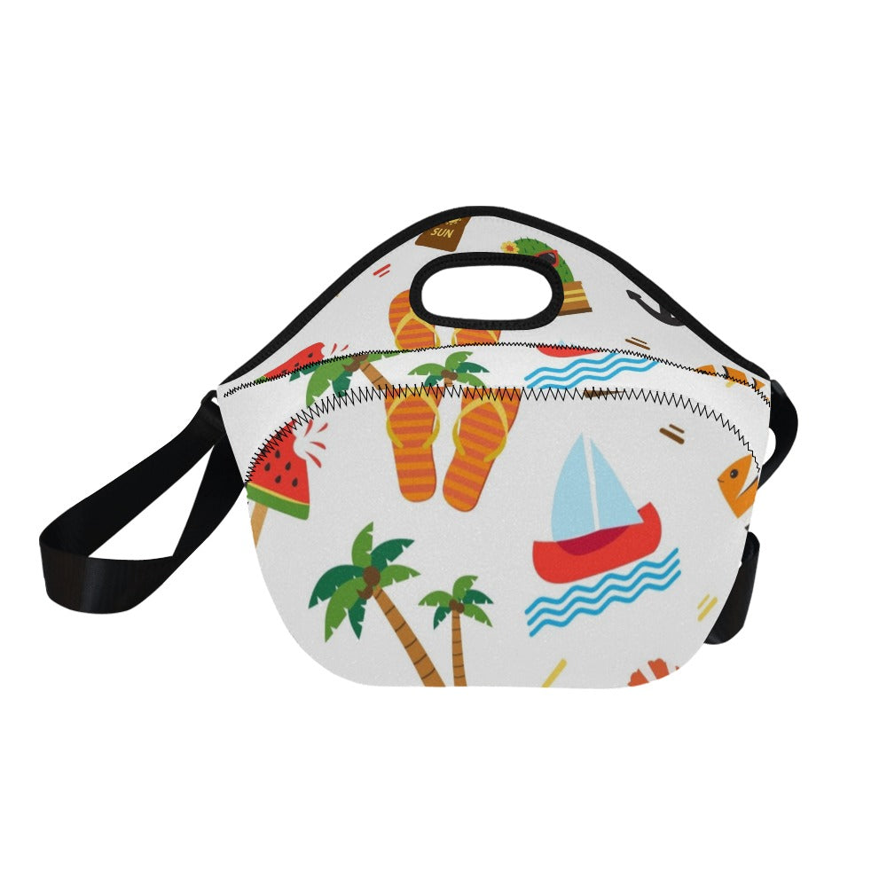 Beach Time - Neoprene Lunch Bag Neoprene Lunch Bag Printed Offshore